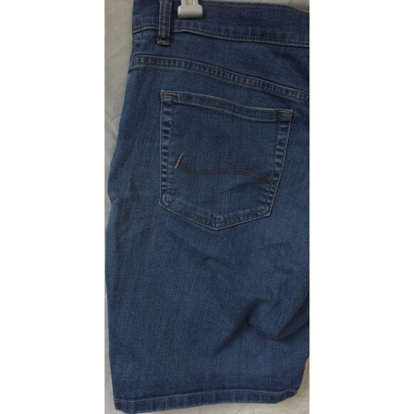 Lee Womens 14M Blue Medium Wash Relaxed Fit 5 Pocket Stretch Denim Shorts 34x10 - Picture 6 of 9